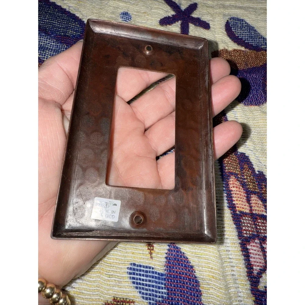 Wall Switch Cover Hammered‎ Vintage Textured Outlet Toggle Bronze Plate 5244